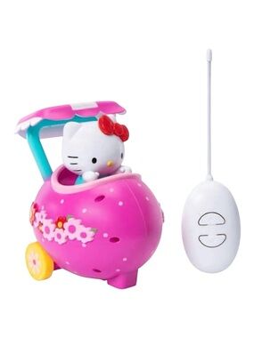 Hello Kitty Pink Floral Remote Control Ride-On Car Age 8+